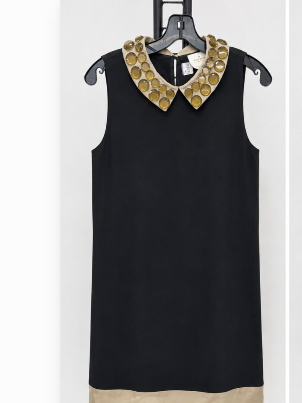 Kate Spade 2000s Embellished Peter Pan Collar LBD Dress Whimsygoth